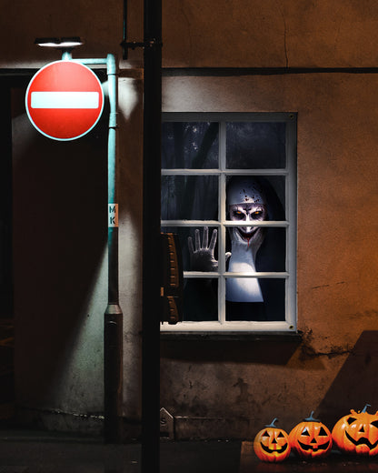 2 Pack of Halloween Window Cover, Sister Ghost