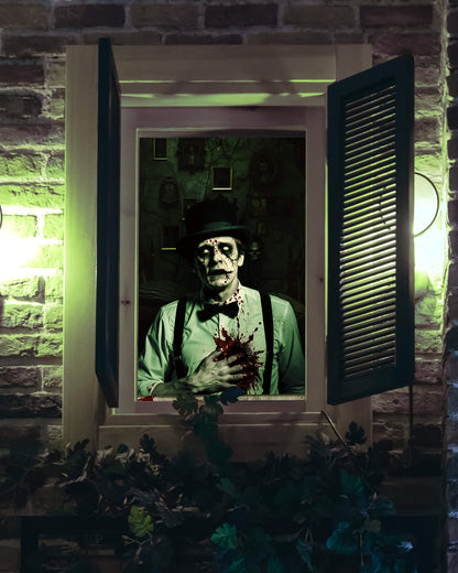 2 Pack of Halloween Window Cover, Newlyweds Ghost without Frame