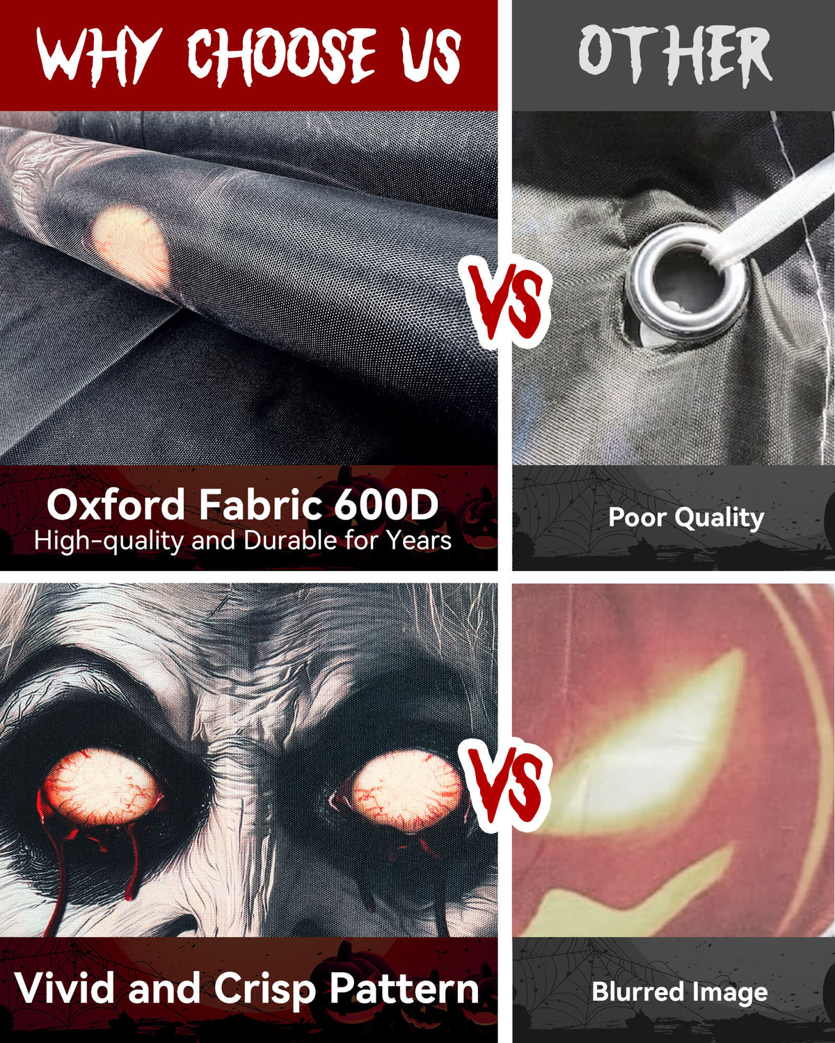 2 Pack of Halloween Window Cover, Corrupt Priest Ghost