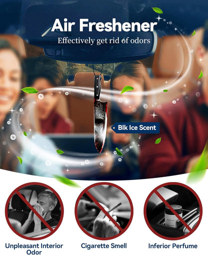 10PCS Car Air Freshener Horror Accessories - Blk Ice Scent